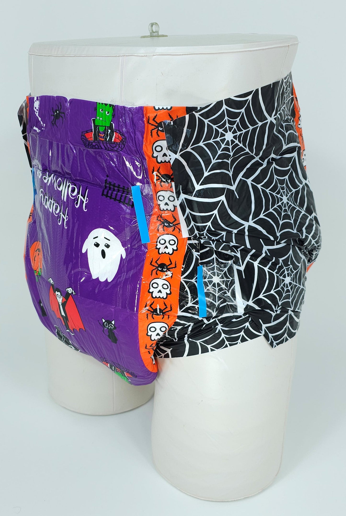 Summer SALE! - Lrg-Adult Printed Halloween Diapers Large 36"-48" Single 1 Pack