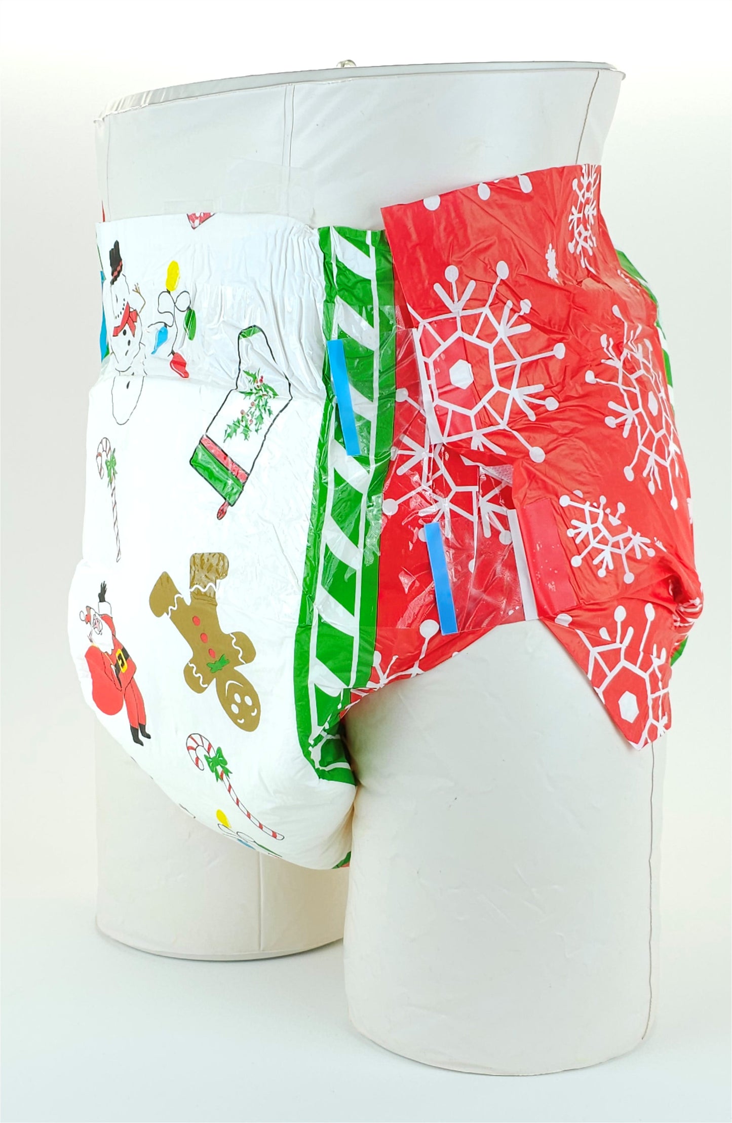 Summer SALE! - Lrg-Adult Printed Christmas Diapers Large 36"-48" Case/4 Packs