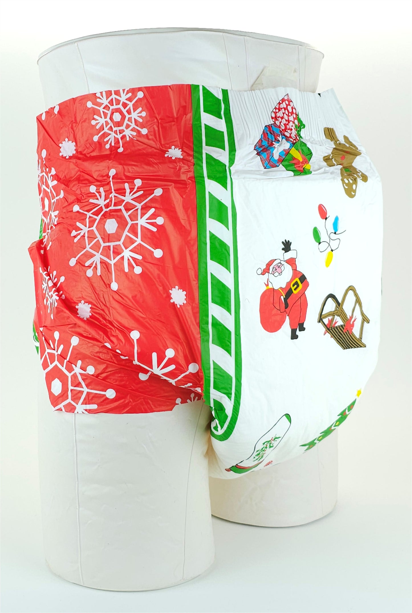 Summer SALE! - Lrg-Adult Printed Christmas Diapers Large 36"-48" Case/4 Packs