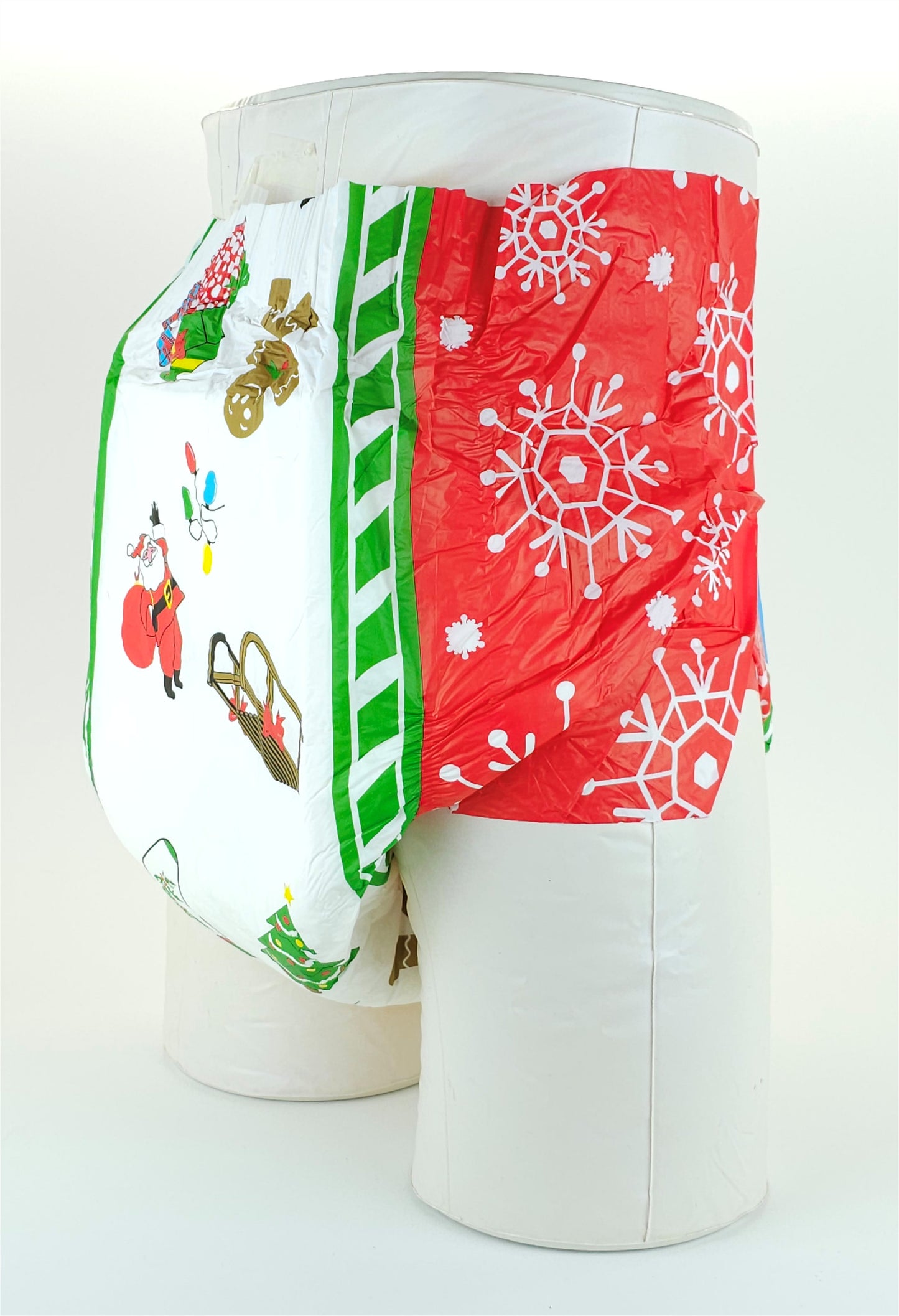 Summer SALE! - Lrg-Adult Printed Christmas Diapers Large 36"-48" Case/4 Packs