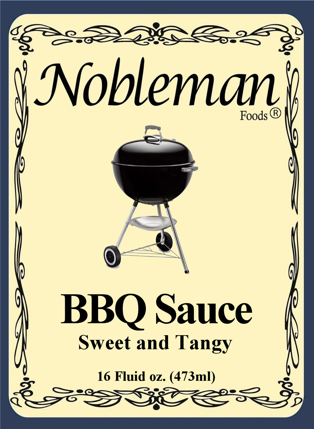 Nobleman Foods Homemade BBQ Sauce Sweet & Tangy Great for indoor/outdoor cooking
