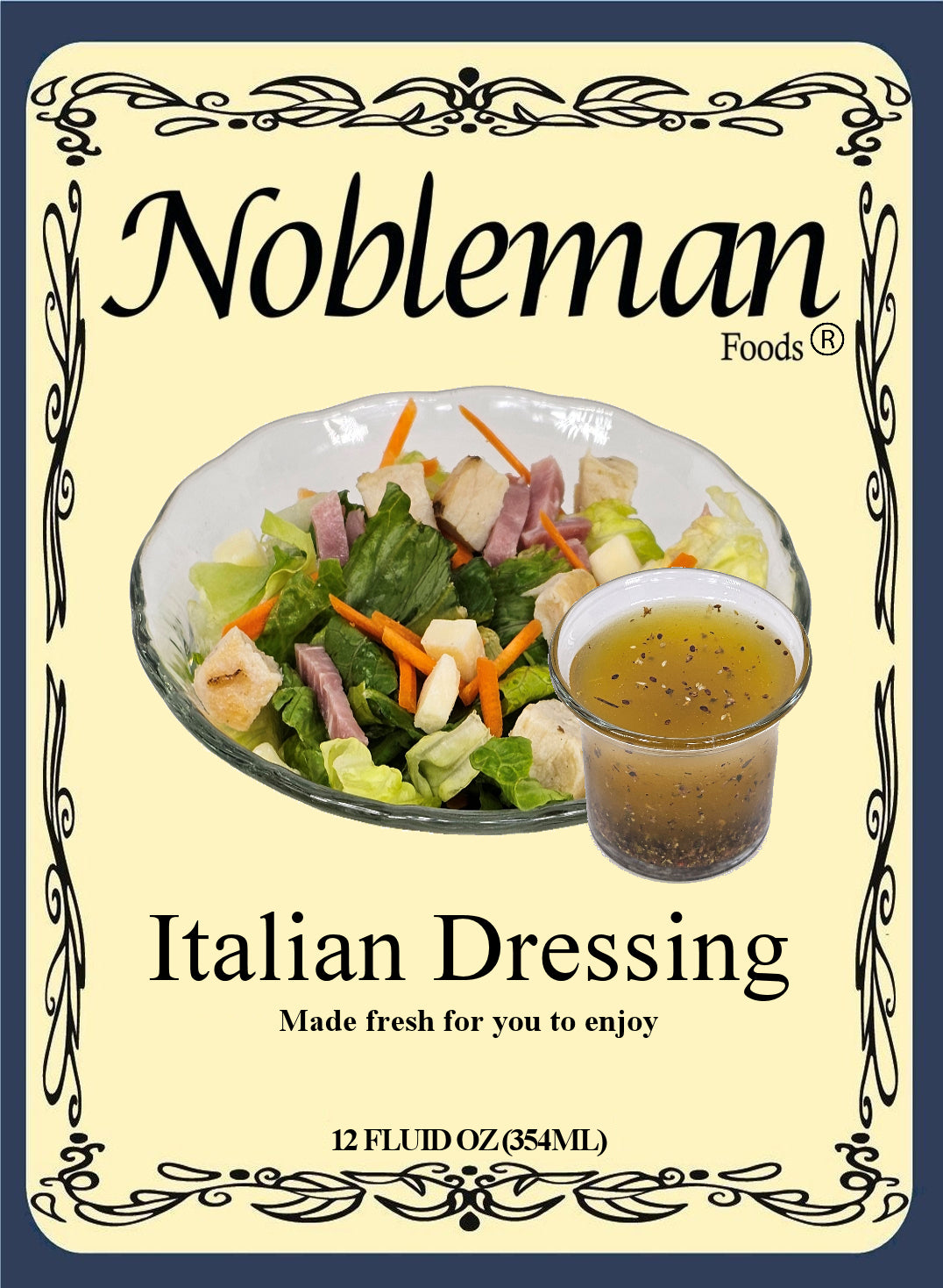 Nobleman Foods Italian Dressing for salads and dipping other vegetables