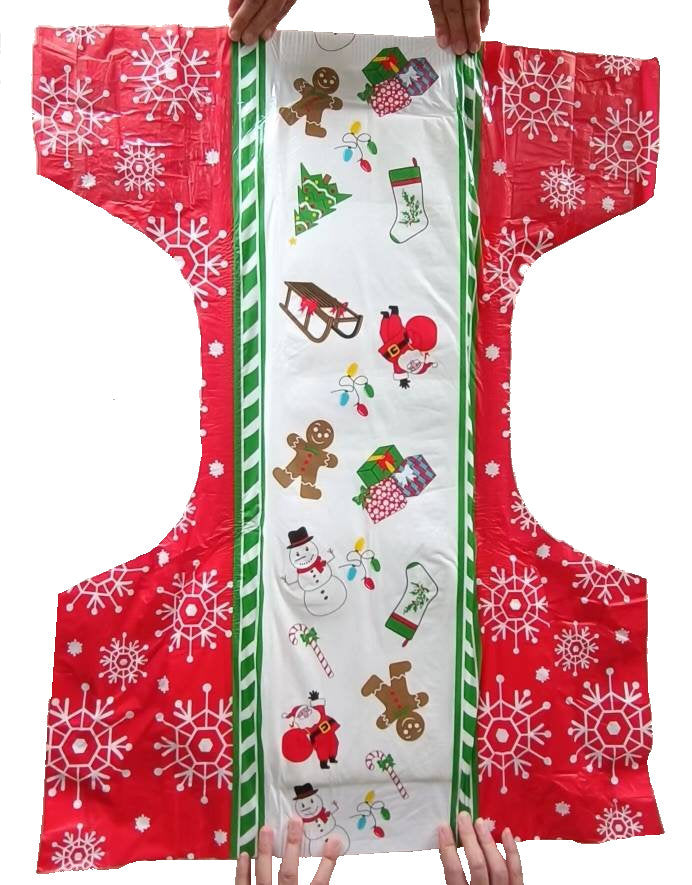 Summer SALE! - Christmas & Halloween Diapers Medium 28"-40" ABDL 2 - 10 Packs