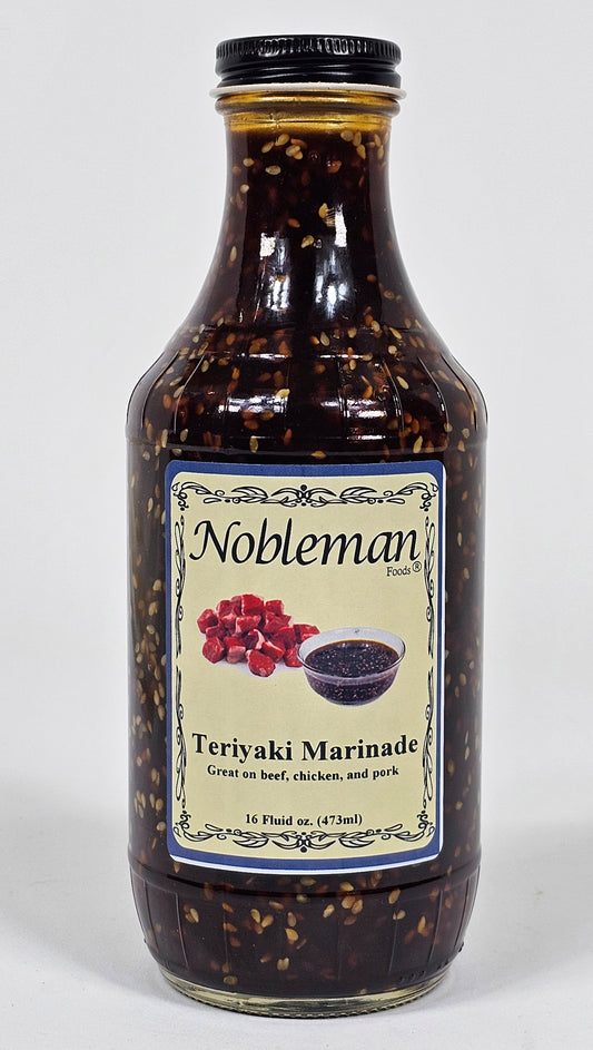 Nobleman Foods Homemade Teriyaki Marinade Great on Beef, Chicken, and Pork